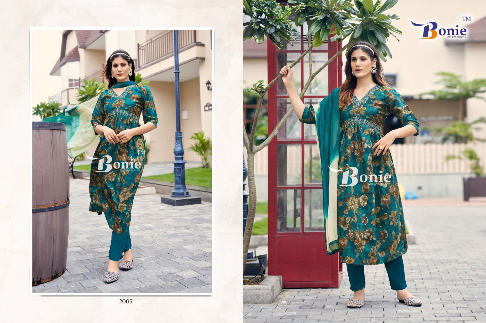 Bonie Shreya Vol 2 Printed Silk Aliya Cut Readymade Suits
